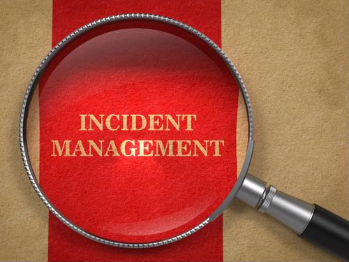 Magnifying glass on "Incident Management."