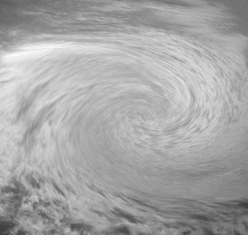 Radar images of a hurricane